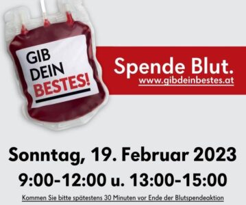Wichtiger Termin: Blutspenden in der Lunzer Mittelschule