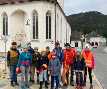 Müllsammeln – SchülerInnen als Vorbild