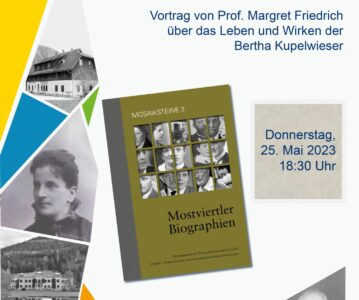 Ankündigung: BhW Vortrag – Das Leben und Wirken der Bertha Kupelwieser