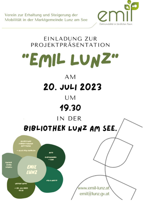 Einladung zur Info Veranstaltung zum Projekt Emil Lunz !