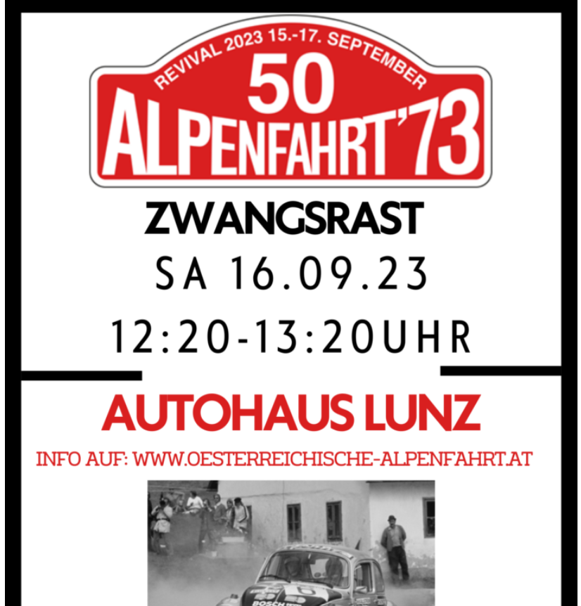 Motorsport-Event: Alpenfahrt-Revival in Lunz am See