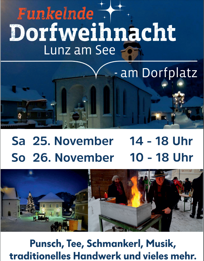 Ankündigung Funkelnde Dorfweihnacht