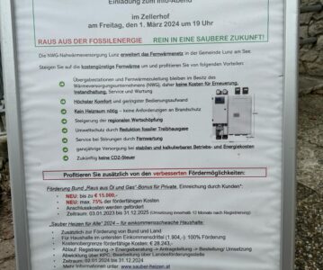 Nahwärme Info Abend