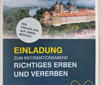 Einladung „Richtiges Erben und Vererben“