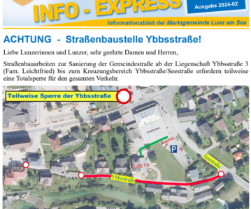 Info-Express Straßensperre