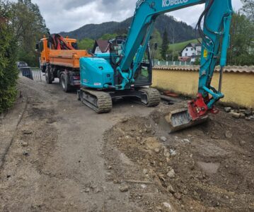 Trotz des schlechten Wetter ging auf den Baustellen einiges weiter !