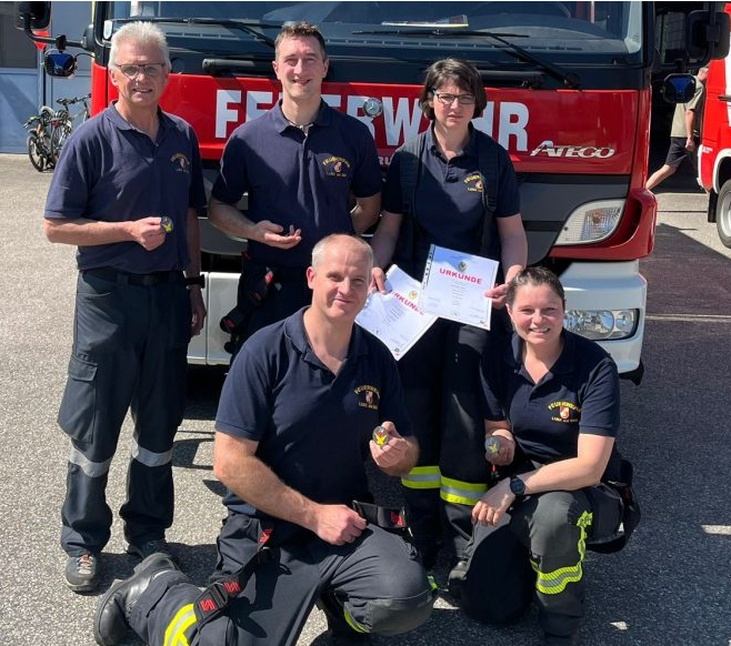 GROSSER ERFOLG DER LUNZER FEUERWEHR BEIM LEISTUNGSABZEICHEN DER ATEMSCHUTZGERÄTETRÄGER