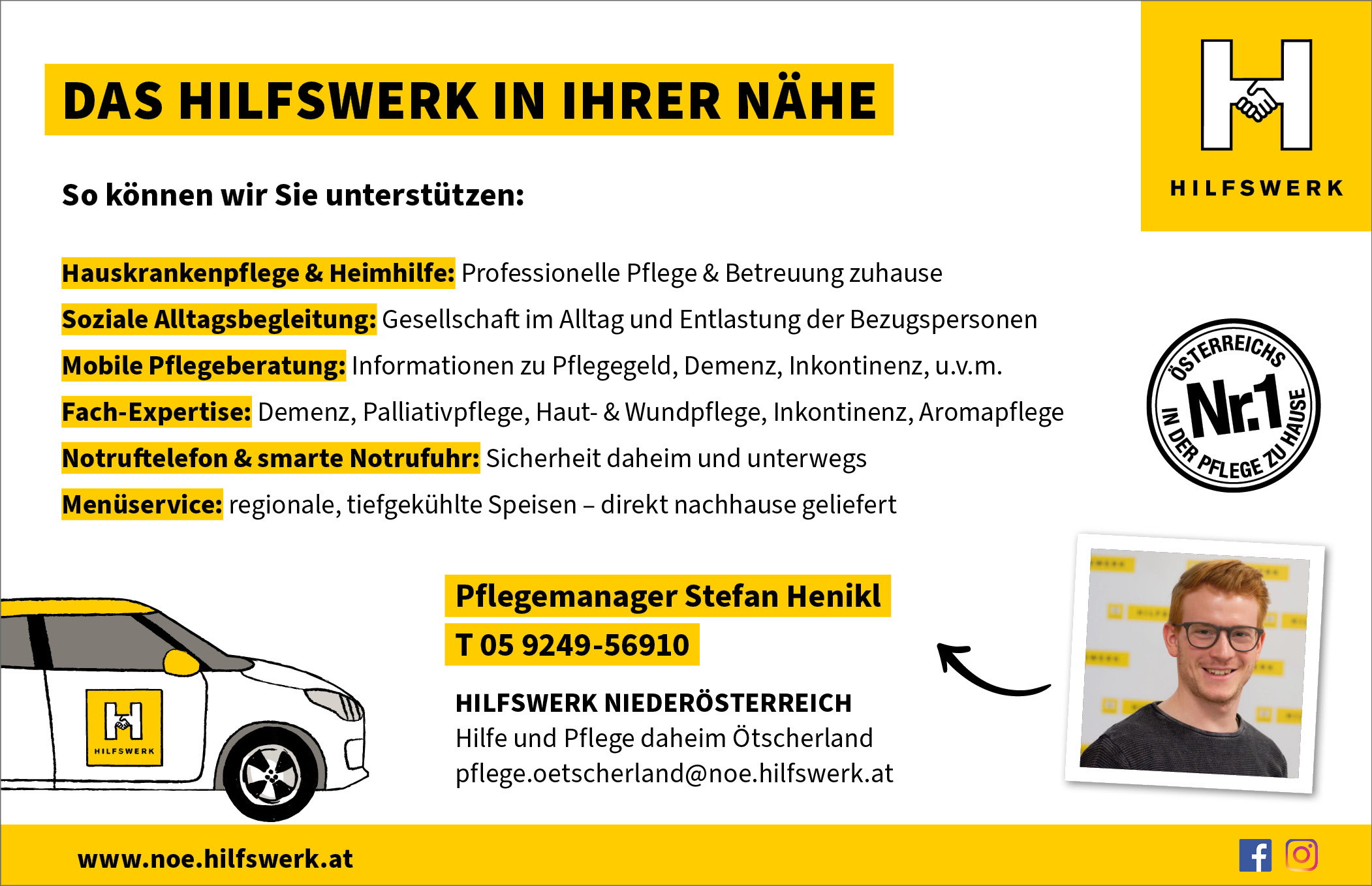 DAS HILFSWERK IN UNSERER NÄHE