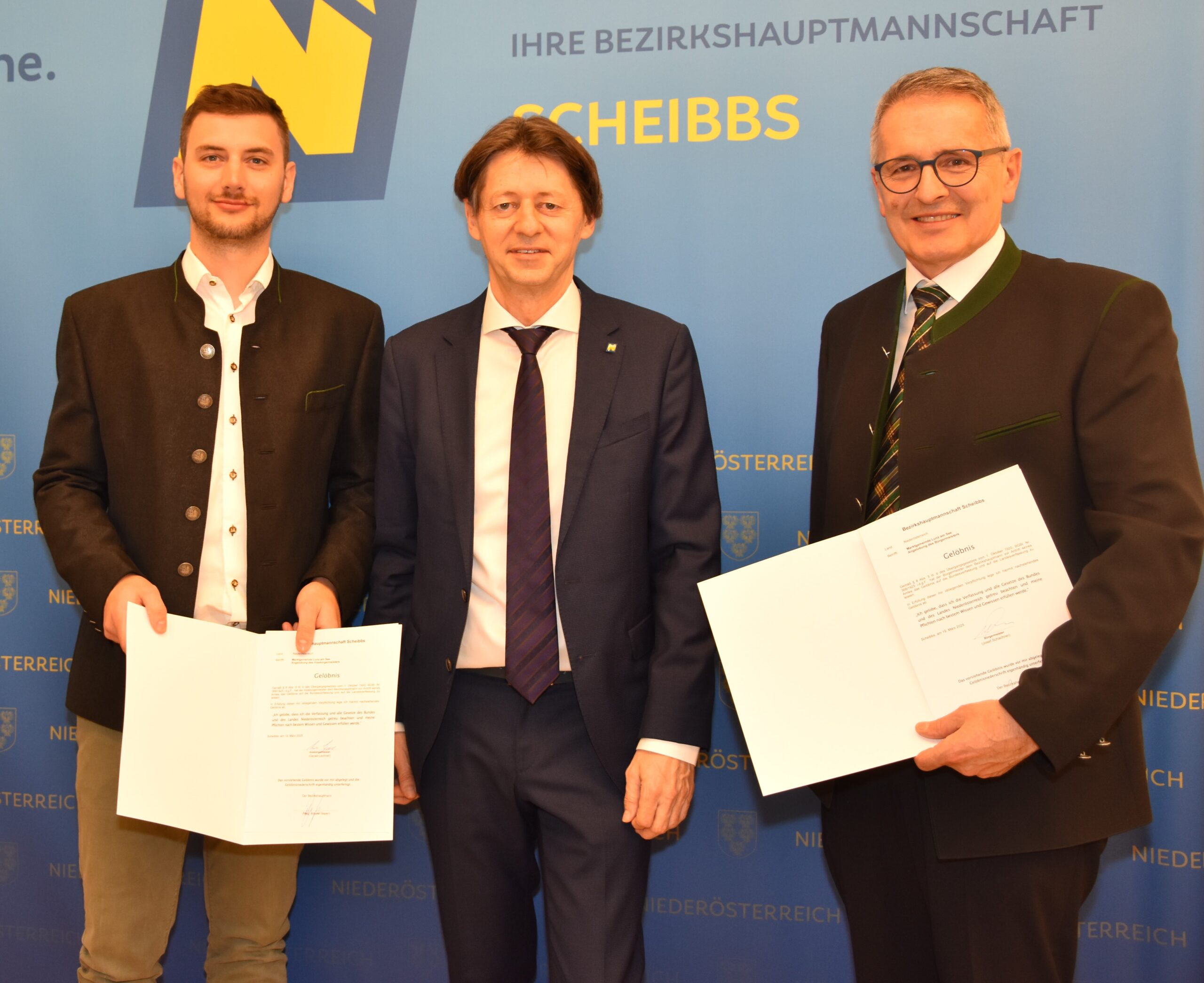 Feierliche Angelobung der Bürgermeister und Vizebürgermeister im Bezirk Scheibbs