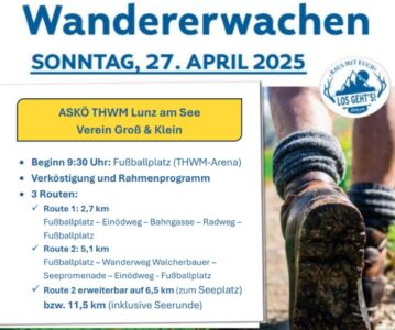 Morgen ist es soweit – Tut gut! Wandererwachen