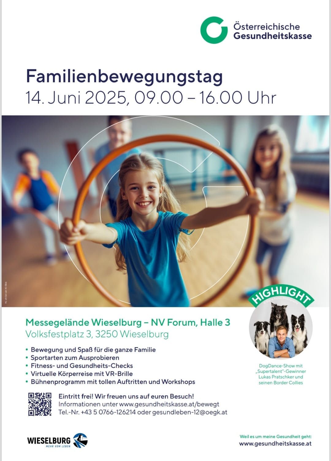 Ankündigung: Familienbewegungstag in Wieselburg