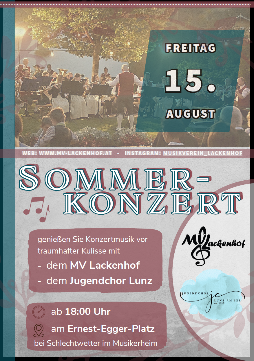Sommerkonzert in Lackenhof mit Jugendchor Lunz
