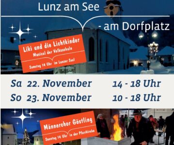 Ankündigung: Funkelnde Dorfweihnacht Lunz am See