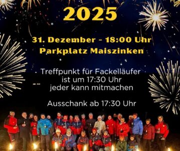 Ankündigung: Fackellauf am Maiszinken