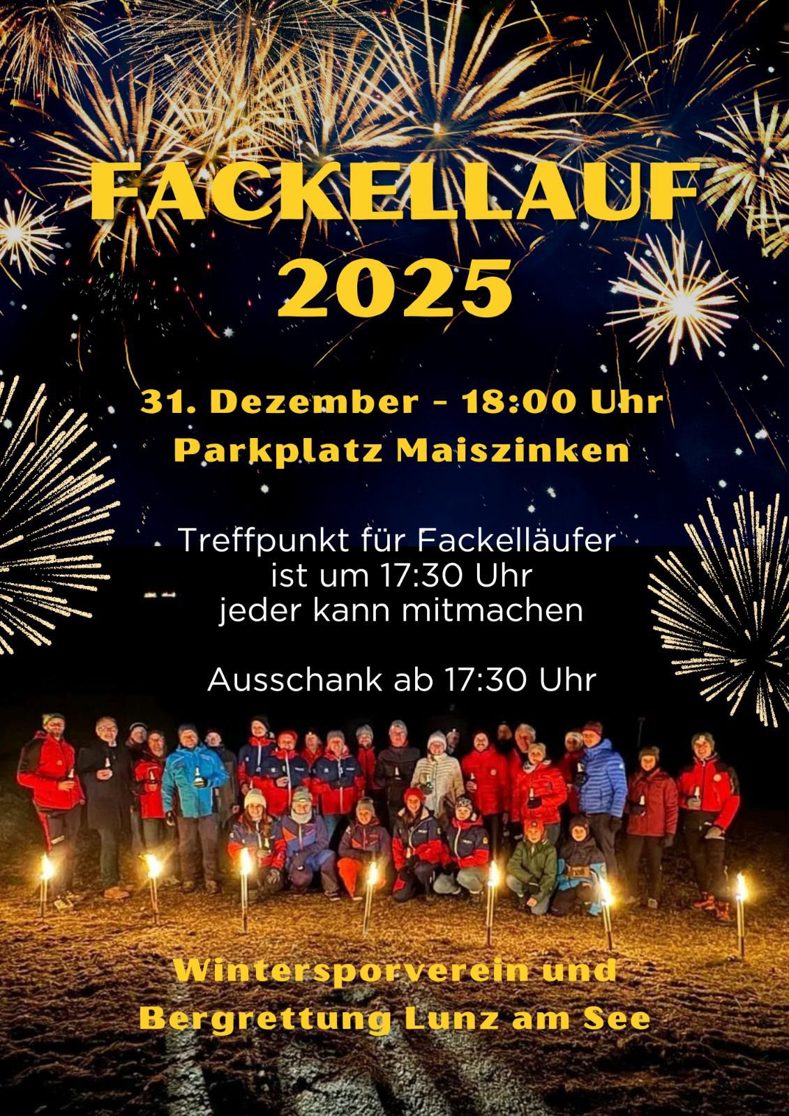 Ankündigung: Fackellauf am Maiszinken