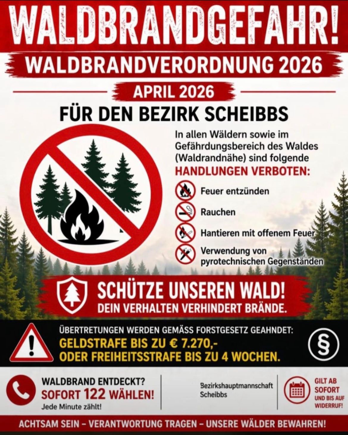 Waldbrandverordnung 2026