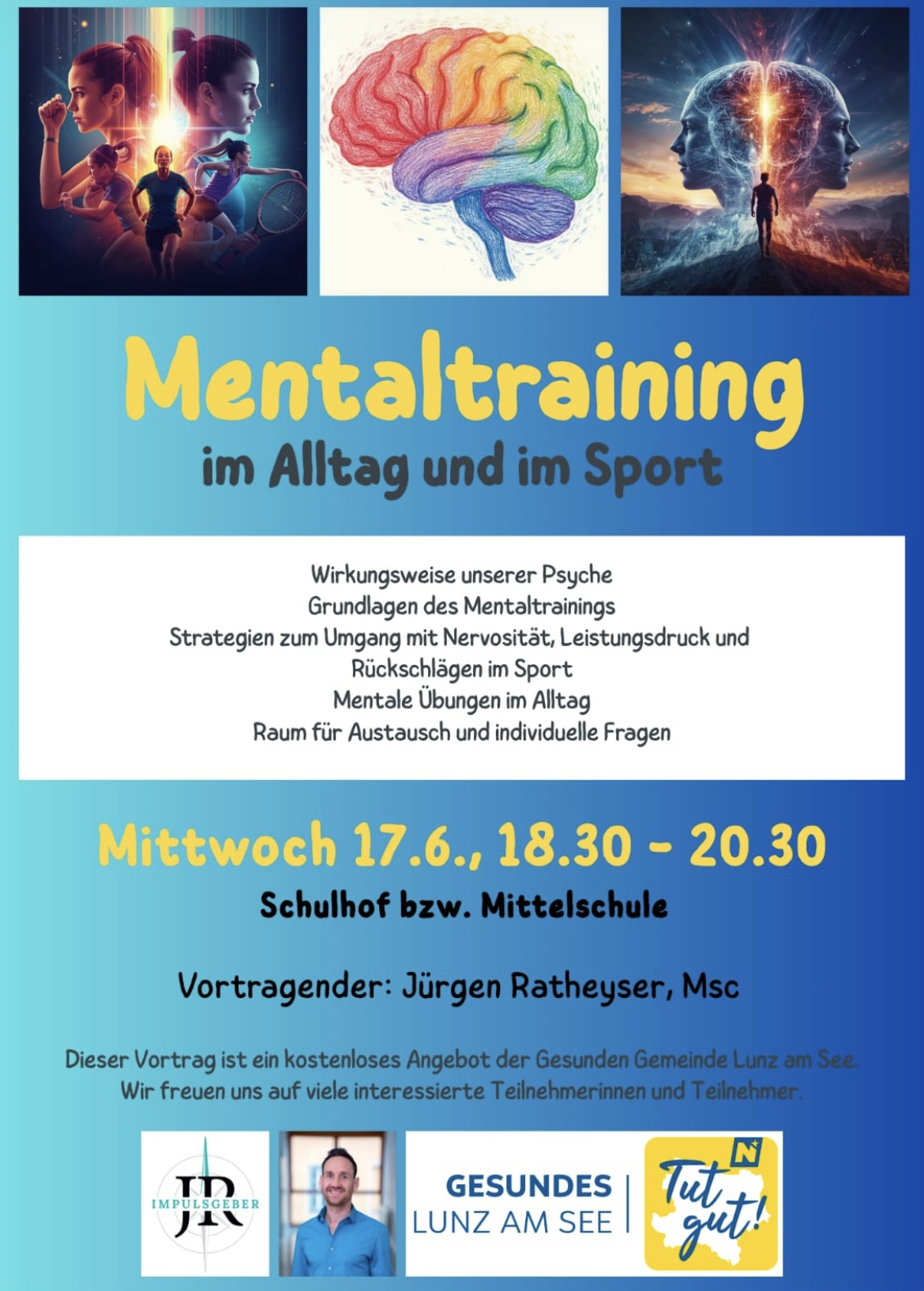 Ankündigung: Mentaltraining im Alltag und im Sport