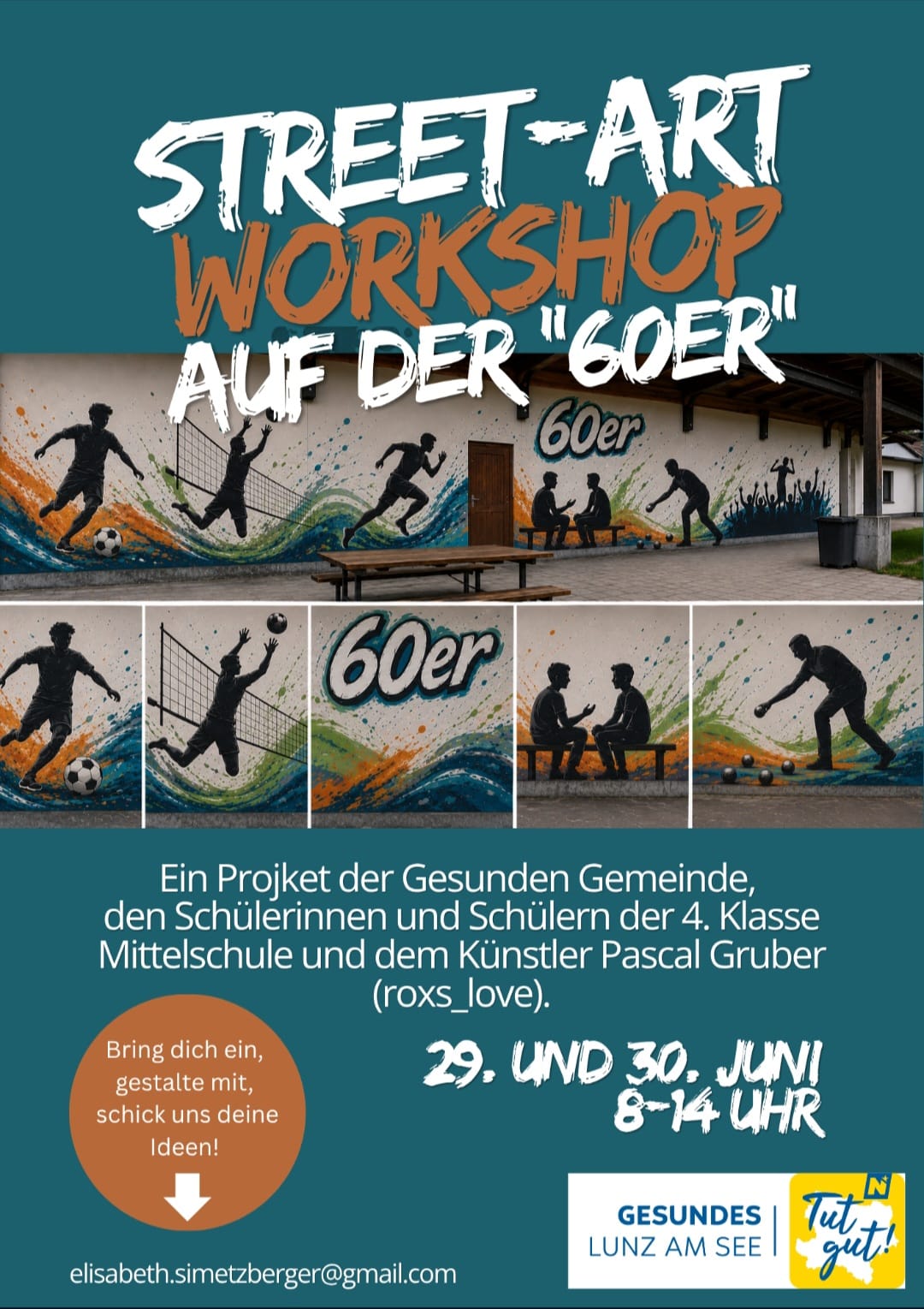Gesunde Gemeinde: Street-Art Workshop auf der „60er“