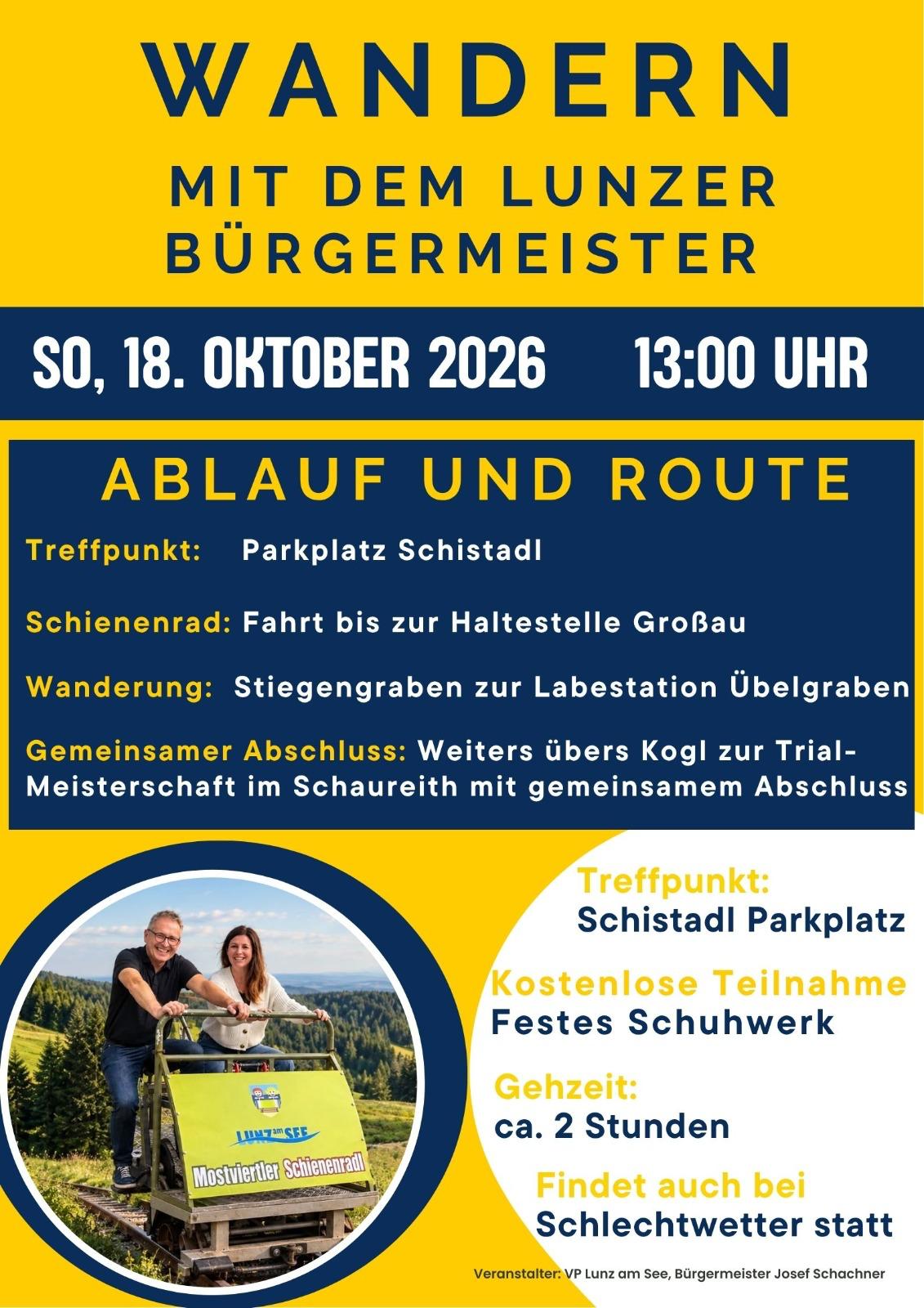 Wandern mit dem Lunzer Bürgermeister