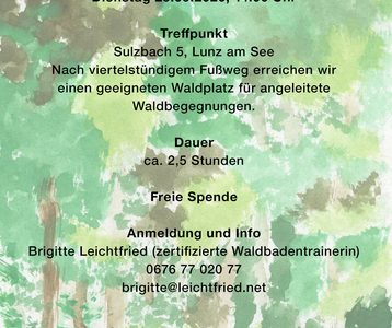 Ankündigung Waldbaden in Lunz am See