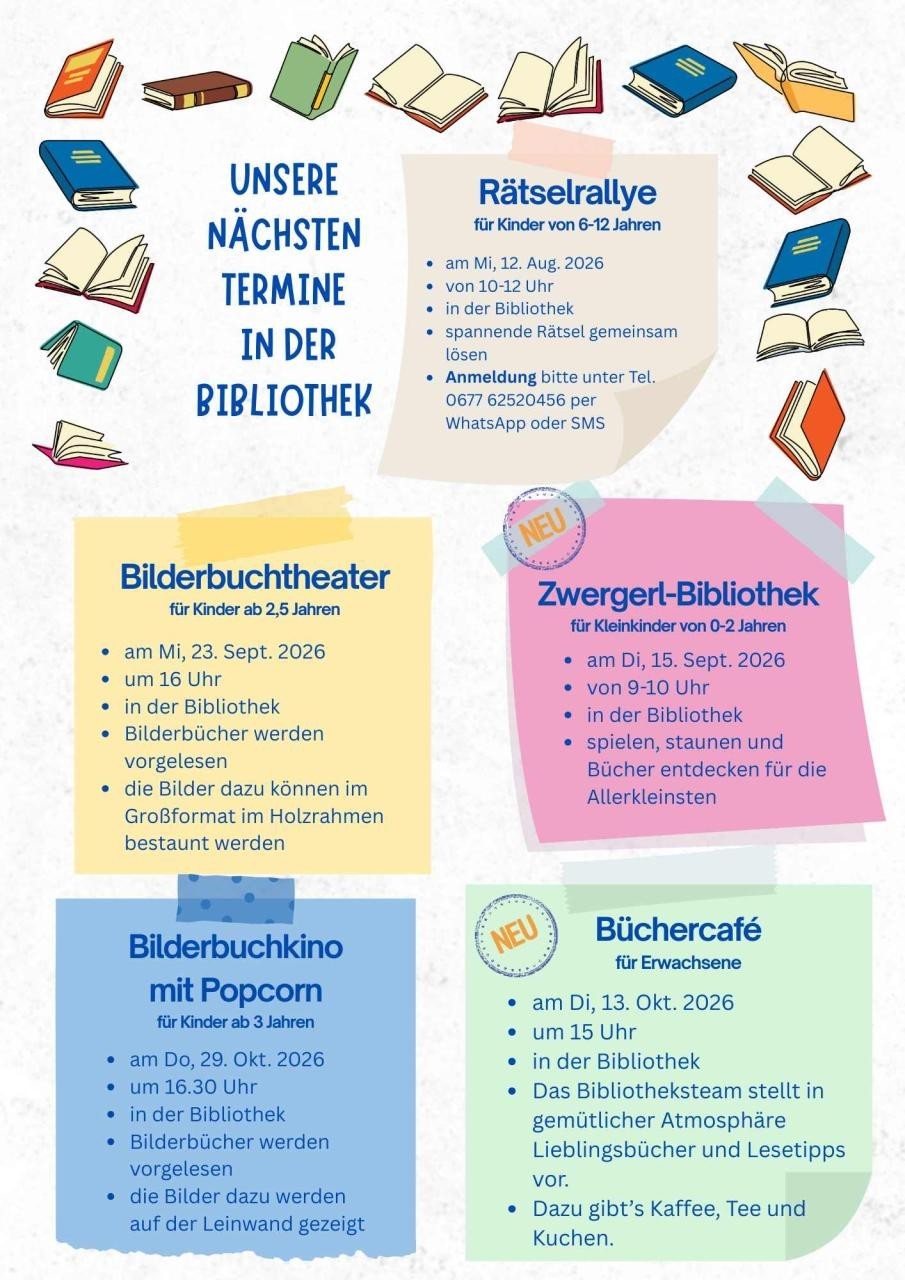 Ankündigung: Bilderbuchkino mit Popcorn in der Bibliothek